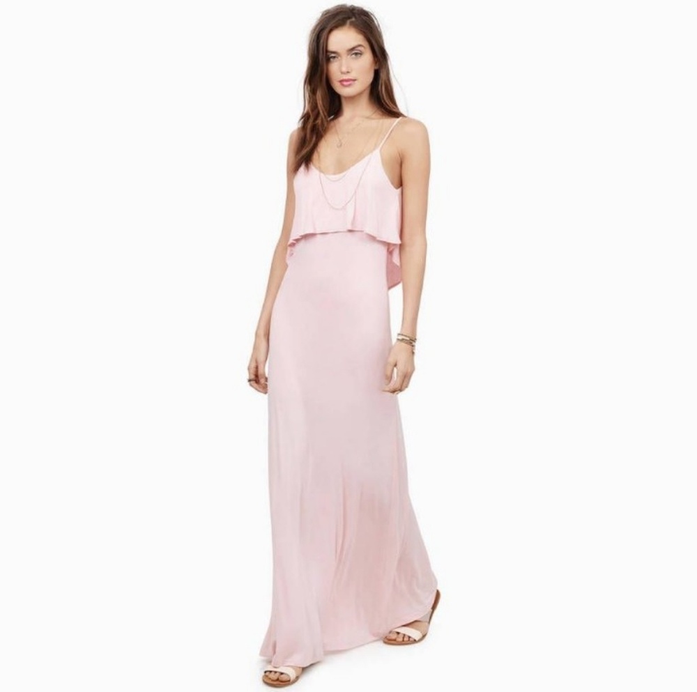 Tobi Beyond The Sea Blush Maxi Dress